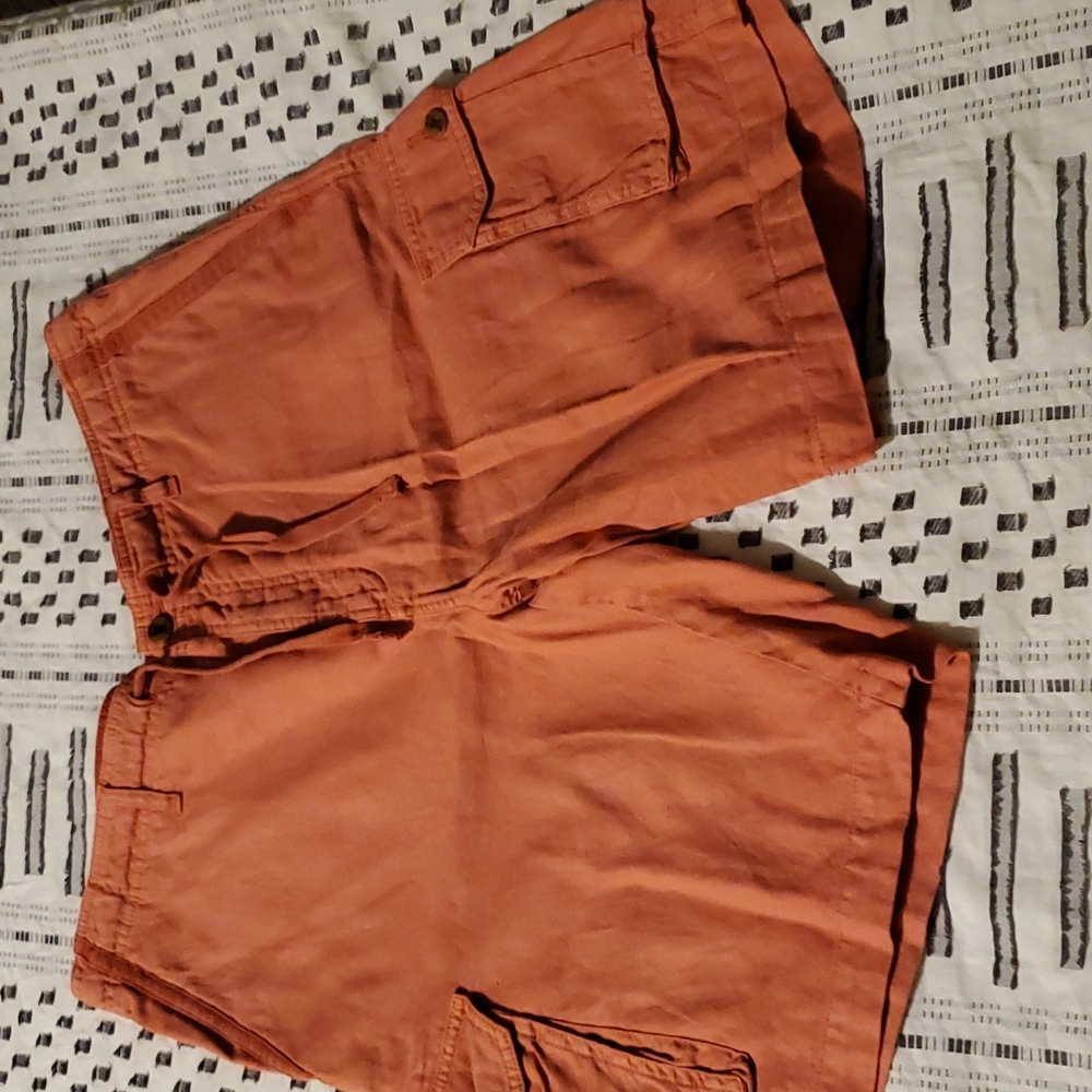 Tommy Bahama Orange Cargo Shorts
